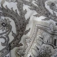 Viscose coton blanc et motifs taupe 03