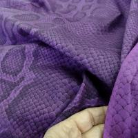 Viscose coton motif reptile prune 4 