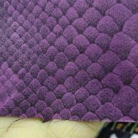 Viscose coton motif reptile prune