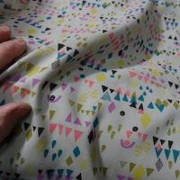 Viscose fond grege motifs geometriques acidules 3 