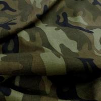 Viscose motif camouflage kaki 1 