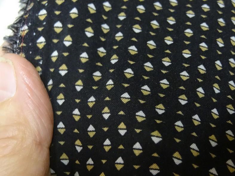 Viscose noire mini losanges bicolores 1