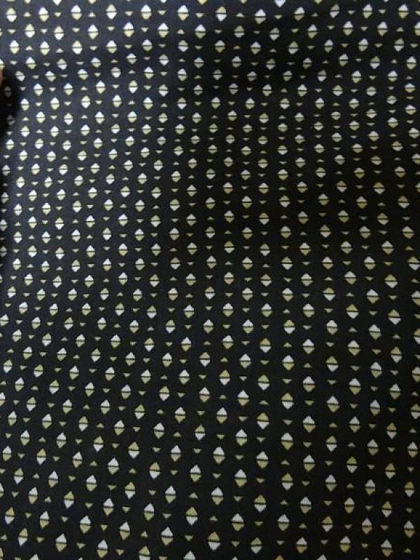 Viscose noire mini losanges bicolores 3