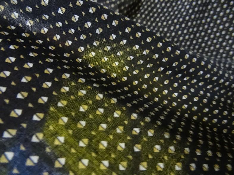 Viscose noire mini losanges bicolores 4