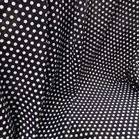 Viscose noire pois blancs pin up 4