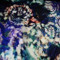 Viscose tie and dye bleu outremer lumineux 2