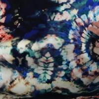 Viscose tie and dye bleu outremer lumineux 6