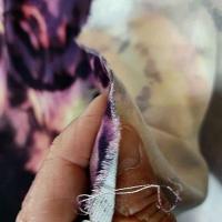 Viscose tie and dye violette 6 