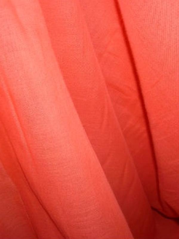 Voile coton capucine 1 