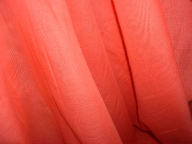 Voile coton capucine 1