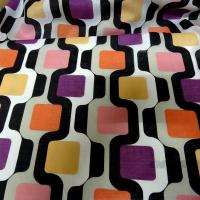 Voile coton geometrie annees 60 1