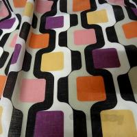 Voile coton geometrie annees 60 2