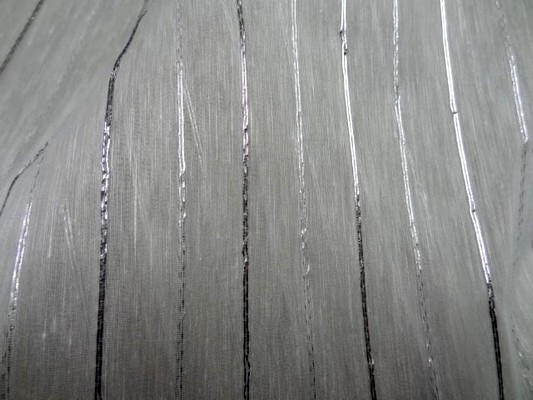 Voile coton rayures lurex metal 1