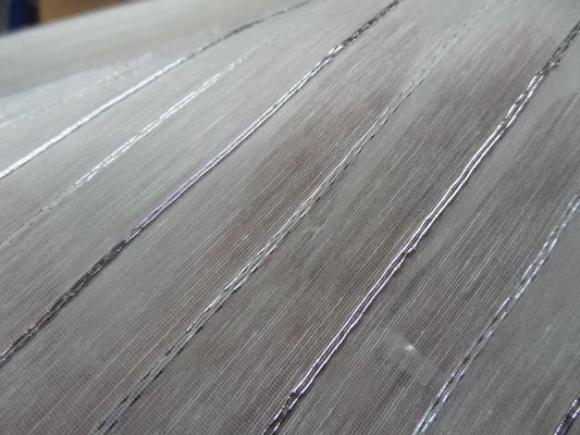 Voile coton rayures lurex metal 3