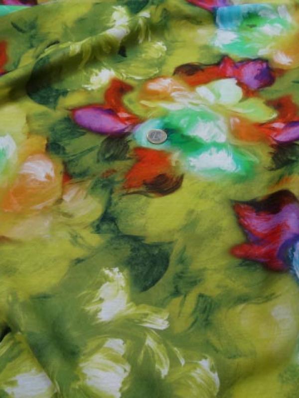 Voile coton soie tons de ver1 1 