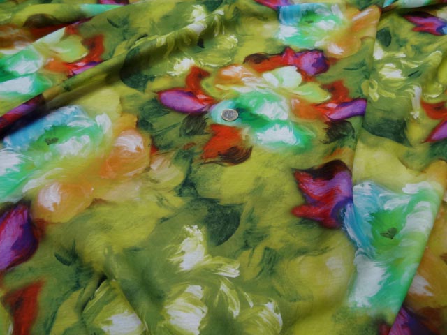 Voile coton soie tons de ver1 1