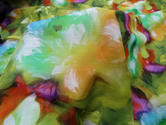 Voile coton soie tons de ver1 2