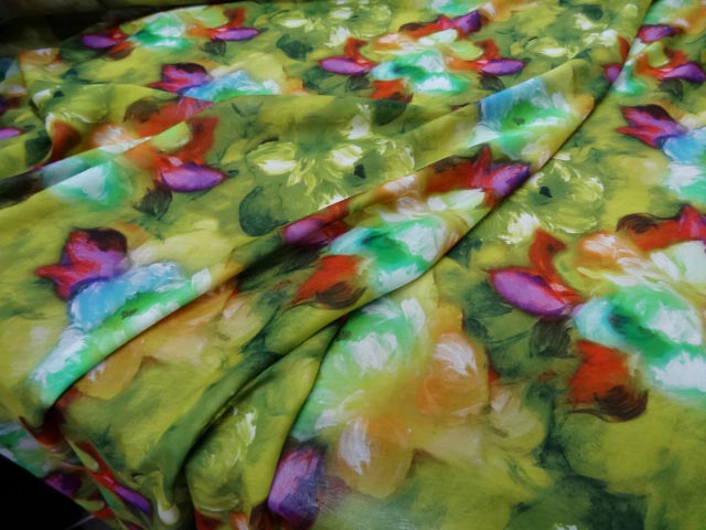 Voile coton soie tons de ver1 3