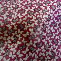 Voile de coton apprete fuchsia papillons 1