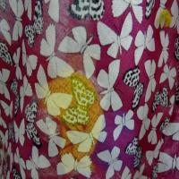 Voile de coton apprete fuchsia papillons 3 