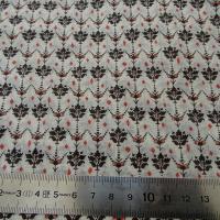 Voile de coton blanc casse petites fleurs vintage 4 