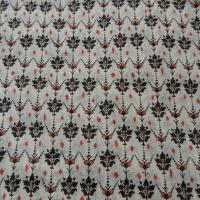 Voile de coton blanc casse petites fleurs vintage 5