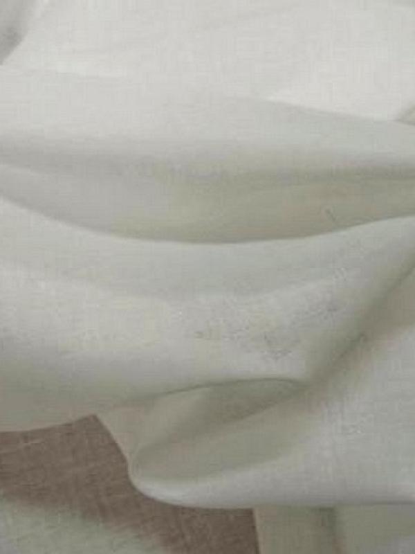 Voile de coton blanc casse