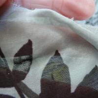 Voile de coton bleu cupcake fleuri 1 