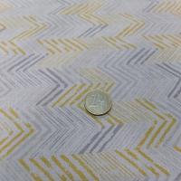 Voile de coton chevrons sur fond blanc2