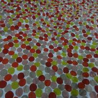 Voile de coton effet cloque a pois teintes en camaieu 2 