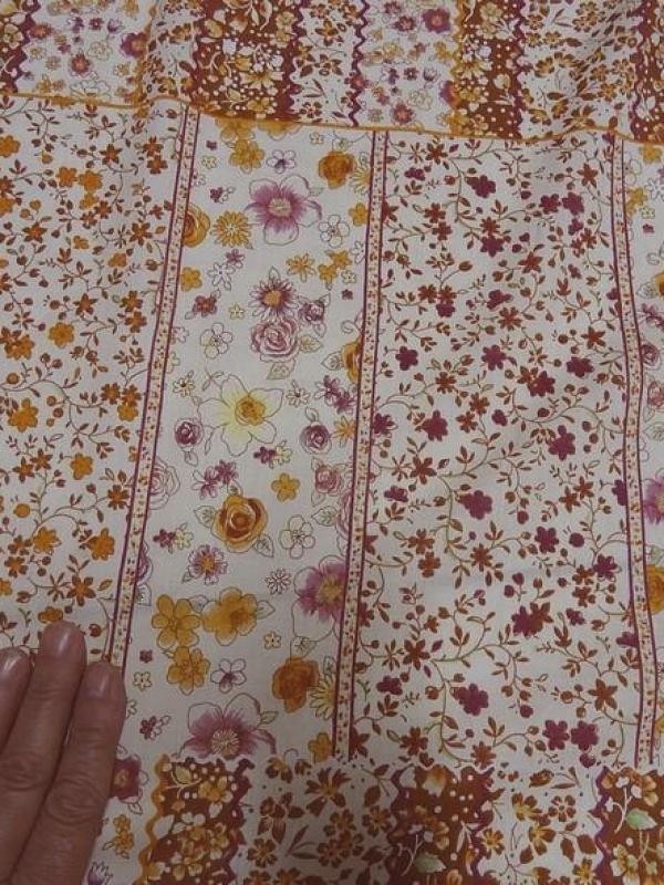 Voile de coton motif liberty en patchwork 2 