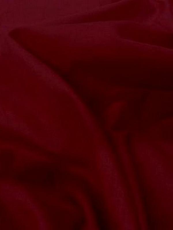 Voile de coton rouge fonce