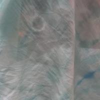 Voile de coton tie and dye blanc et aigue marine 4