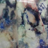 Voile de coton tie and dye bleu outremer lumineux 2