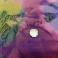 Voile de coton tie and dye eclats fond rose violace 6