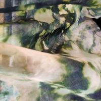 Voile de coton tie and dye kaki5