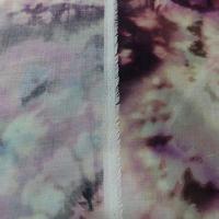 Voile de coton tie and dye prune violet 2