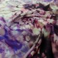 Voile de coton tie and dye prune violet 3 