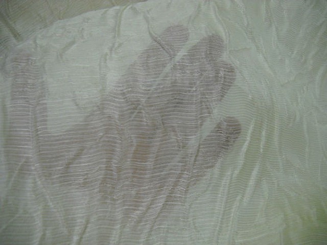 Voile de soie ecru chantilly froisse 3