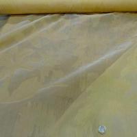 organza de soie palmiers jaune pale
