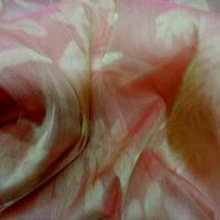organza de soie palmiers saumon 1 3