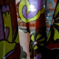 Voile ethnique fleuri moderne 4