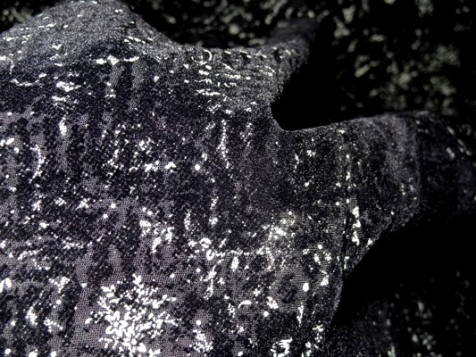 Voile noir dévoré velours 2