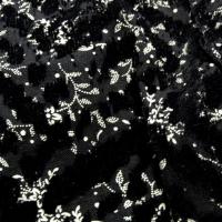 Voile noir dévoré velours 3