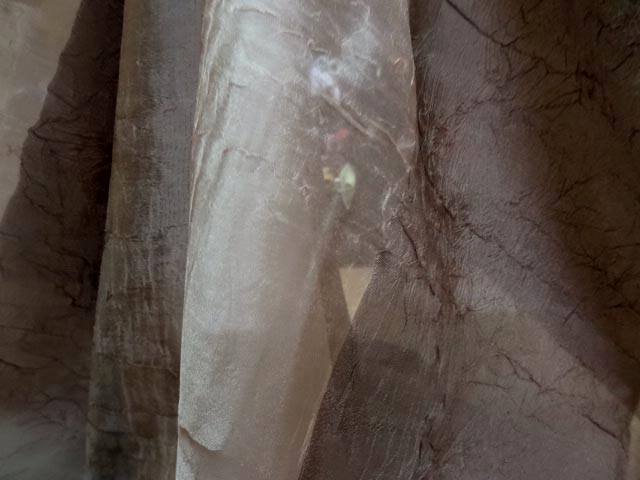 Voile organza taffetas beige taupe 2