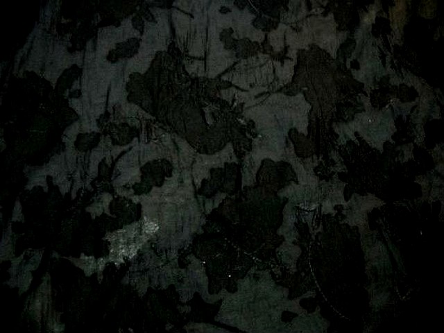 Voile polyester noir devore 2