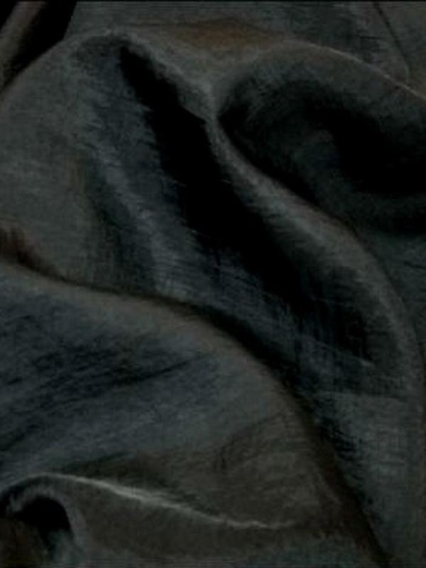 Voile polyester satine noir 1 