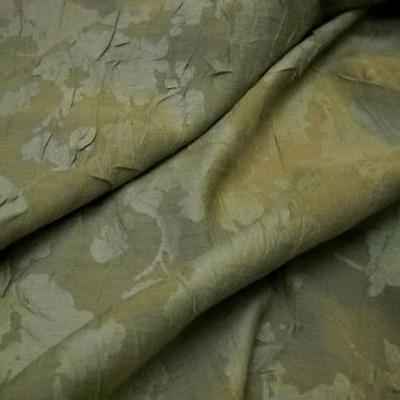 Voile polyester vanille devore froisse 