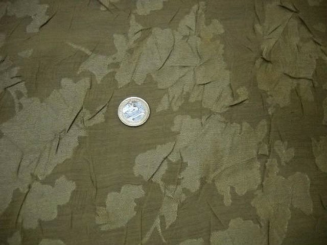 Voile polyester vanille devore froisse 2