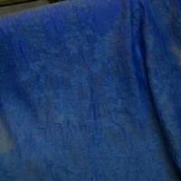 Voile polyesterfroisse devore bleu denim 2